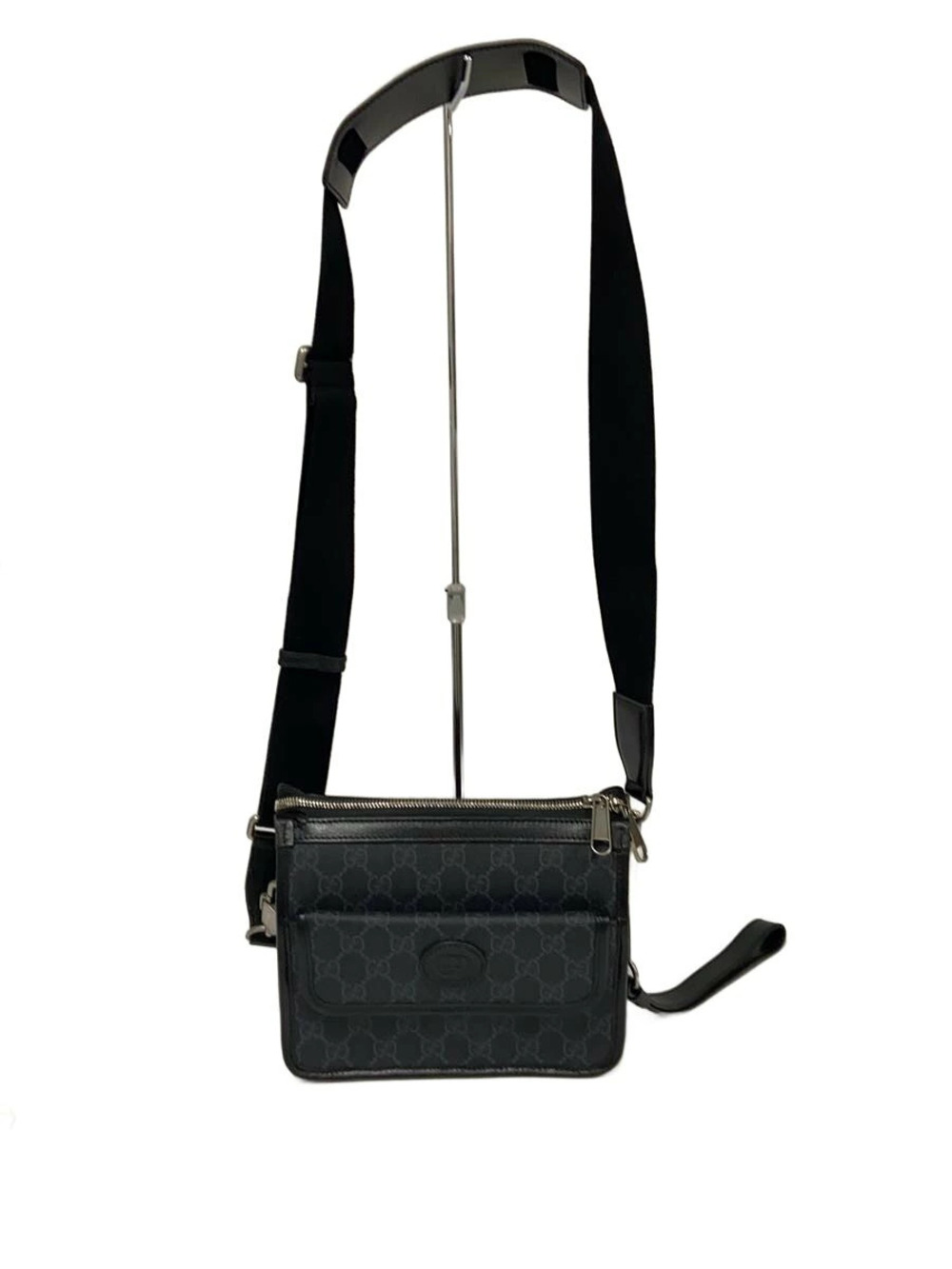 Gucci Shoulder Bag Gray All over Interlocking G